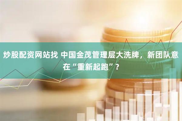 炒股配资网站找 中国金茂管理层大洗牌，新团队意在“重新起跑”？